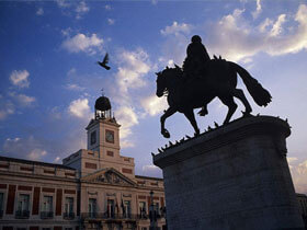 西班牙太阳门广场风景
